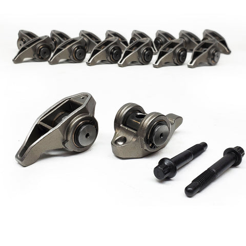 0637517 ROCKER ARM KIT, ALLOY STEEL, GM LS Series. 4.8L-6.2L 1997-up, 1.7 x 8mm, includes 16 Dynamic Design Rocker Arms with Needle Bearing Trunnions, Drop-in Replacement Kit