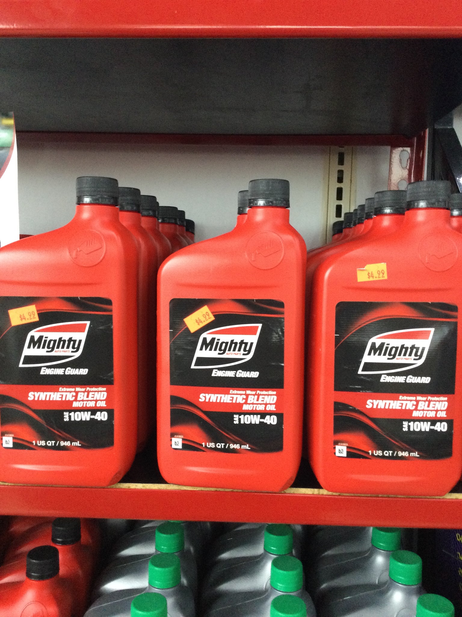 Mighty Synthetic Blend Motor Oil SAE 10W40 (1 QT)