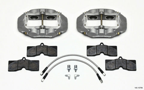 Wilwood 140-10789 D8-4 Front Caliper Kit, 65-82 Corvette C2/C3, Gray