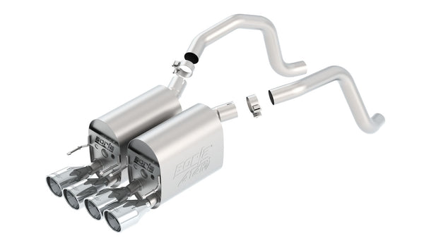 Borla 11816 ATAK Axle-Back Exhaust for 2005-2008 Corvette 6.0L / 6.2L
