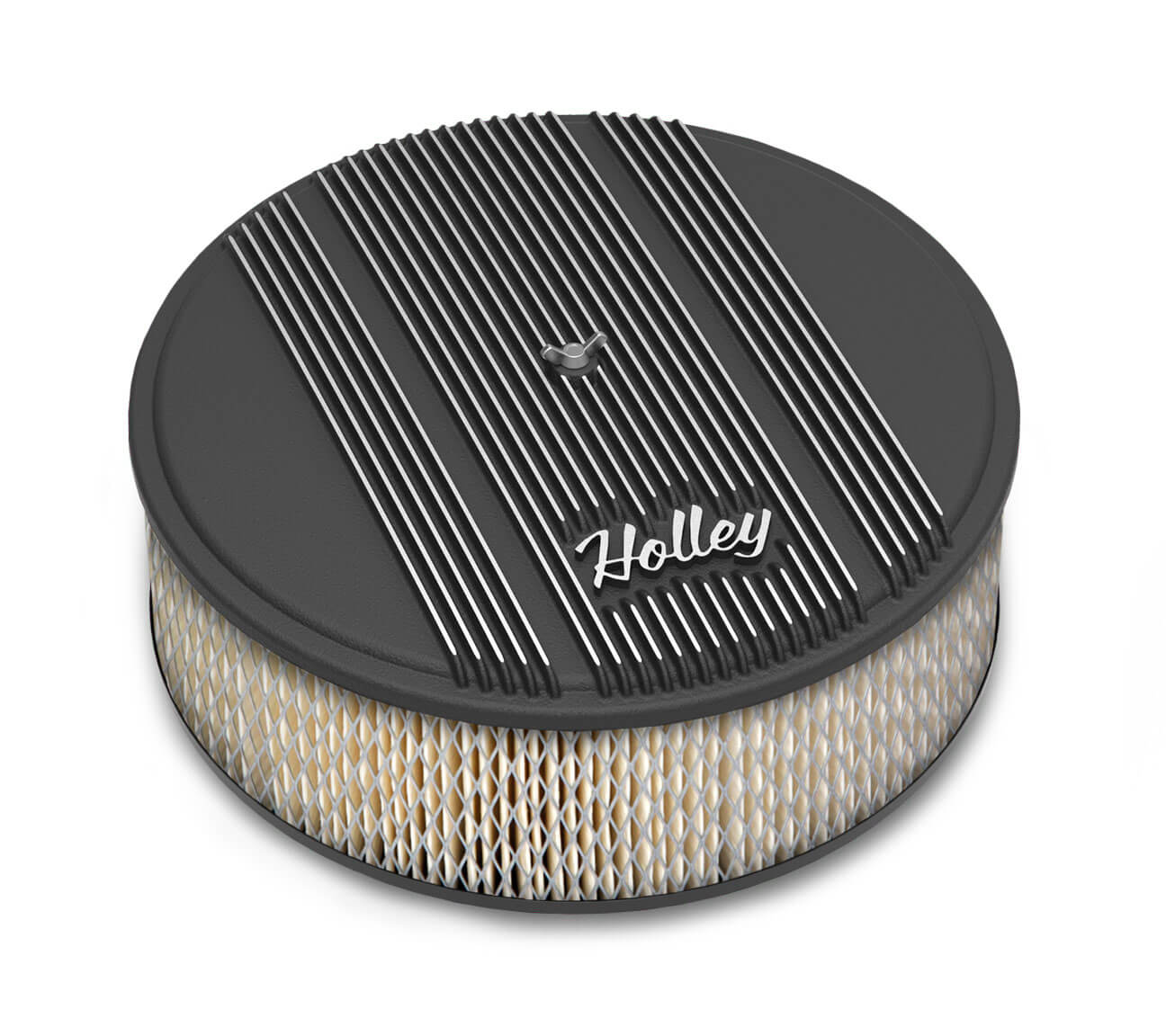 Holley 120-156 14" ROUND FINNED AIR CLEANER