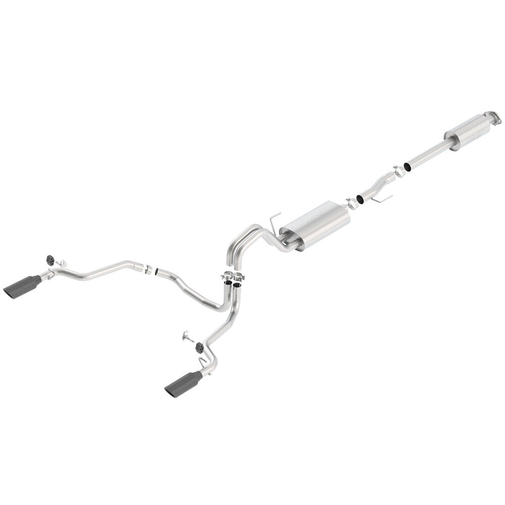 Borla 140614BC Touring Stainless Cat Back Exhaust for 15-20 Ford F-150 V6 5.0 V8