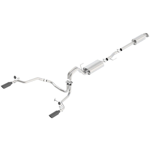 Borla 140614BC Touring Stainless Cat Back Exhaust for 15-20 Ford F-150 V6 5.0 V8