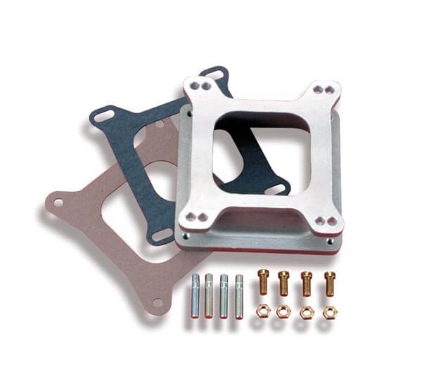 HOLLEY 17-9 Intake Manifold Spacer Adapter Dominator To Square Bore. 2 1/4" Height Cast Aluminum Spacer.
