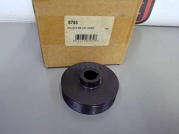 Weiand 6793 Weiand Powercharger Upper Pulley - 6-Rib, 3.48" Diameter
