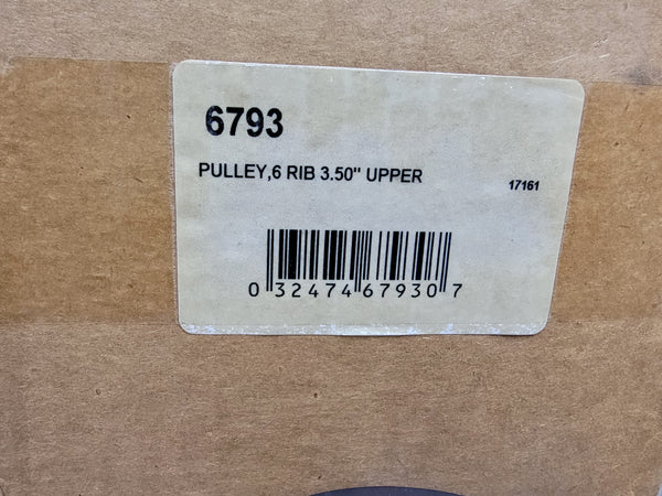 Weiand 6793 Weiand Powercharger Upper Pulley - 6-Rib, 3.48" Diameter