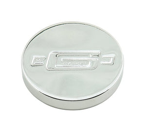 MR. GASKET OIL FILL CAP Push-On style - Chrome - with Logo  Part #  2067