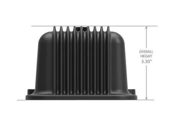 HOLLEY VINTAGE SERIES FINNED VALVE COVERS - BBC - HOLLEY BLACK MACHINED