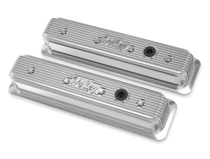 HOLLEY 241-248 FINNED VALVE COVERS FOR SMALL BLOCK CHEVY ENGINES