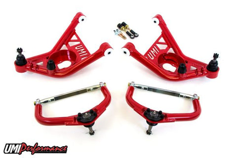 UMI Front A-Arm Kit, Delrin Bushings, Adjustable, Tall Ball Joints 1970-1981 GM F-Body