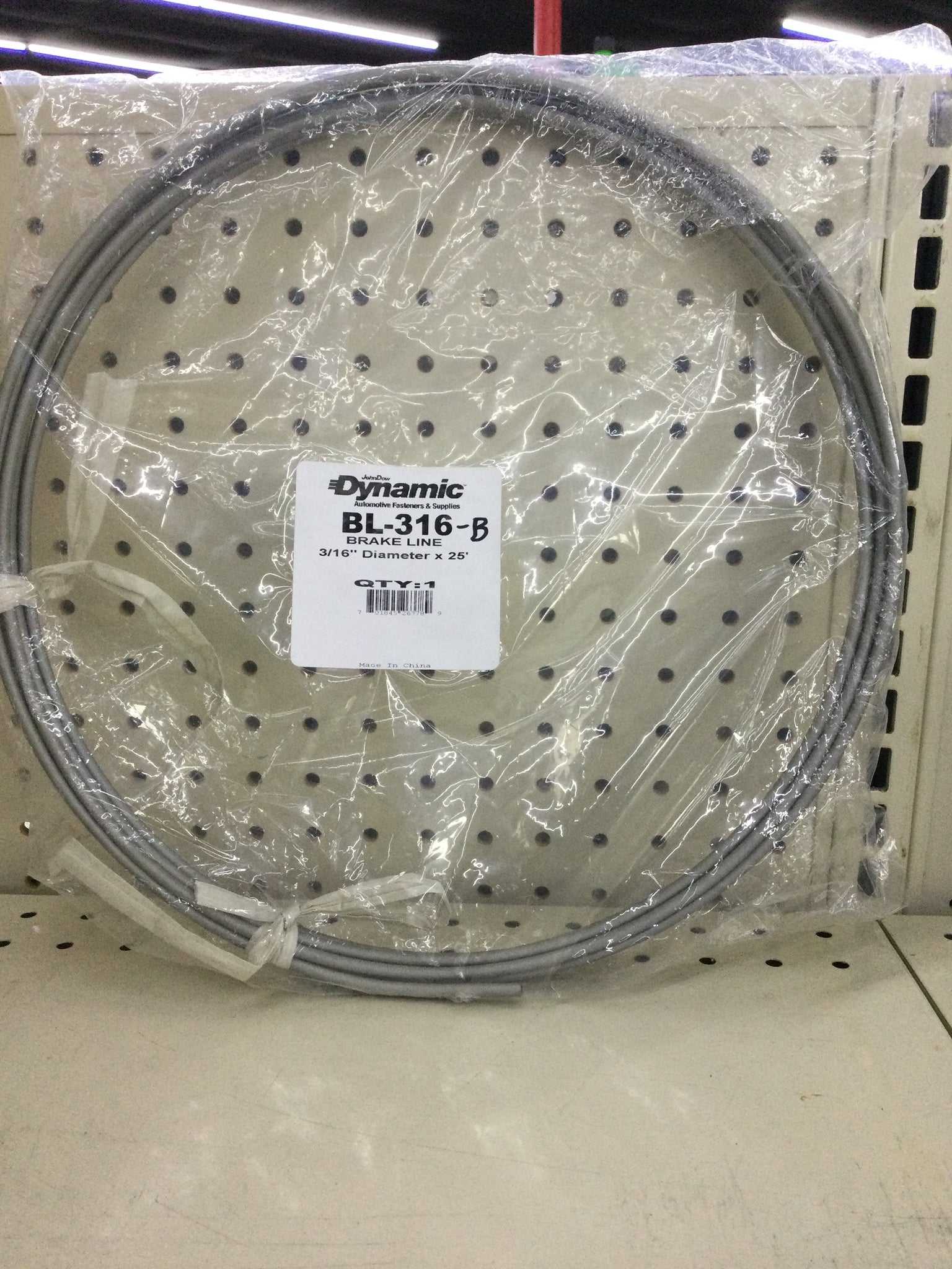 Dynamic 3/16"x25' Brake Line BL-316-B Galfan Coated