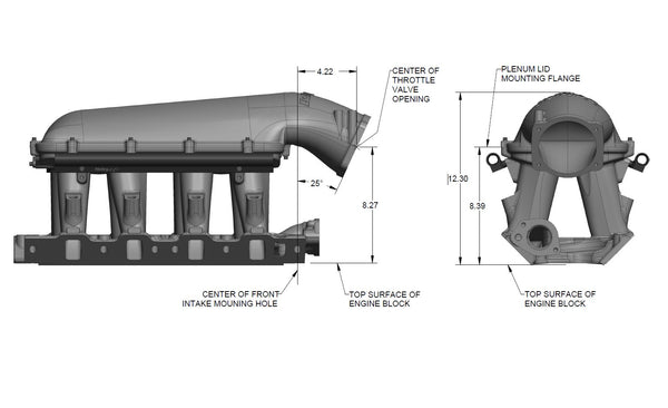 Holley 300-273 SBF Hi-Ram EFI Intake Manifold