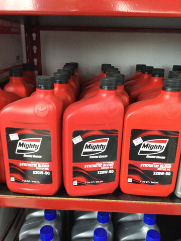 Mighty Synthetic Blend Motor Oil SAW 20W50 (1 QT)