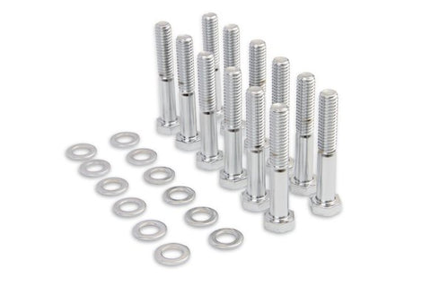 MR. GASKET INTAKE MANIFOLD BOLT SET - CHROME