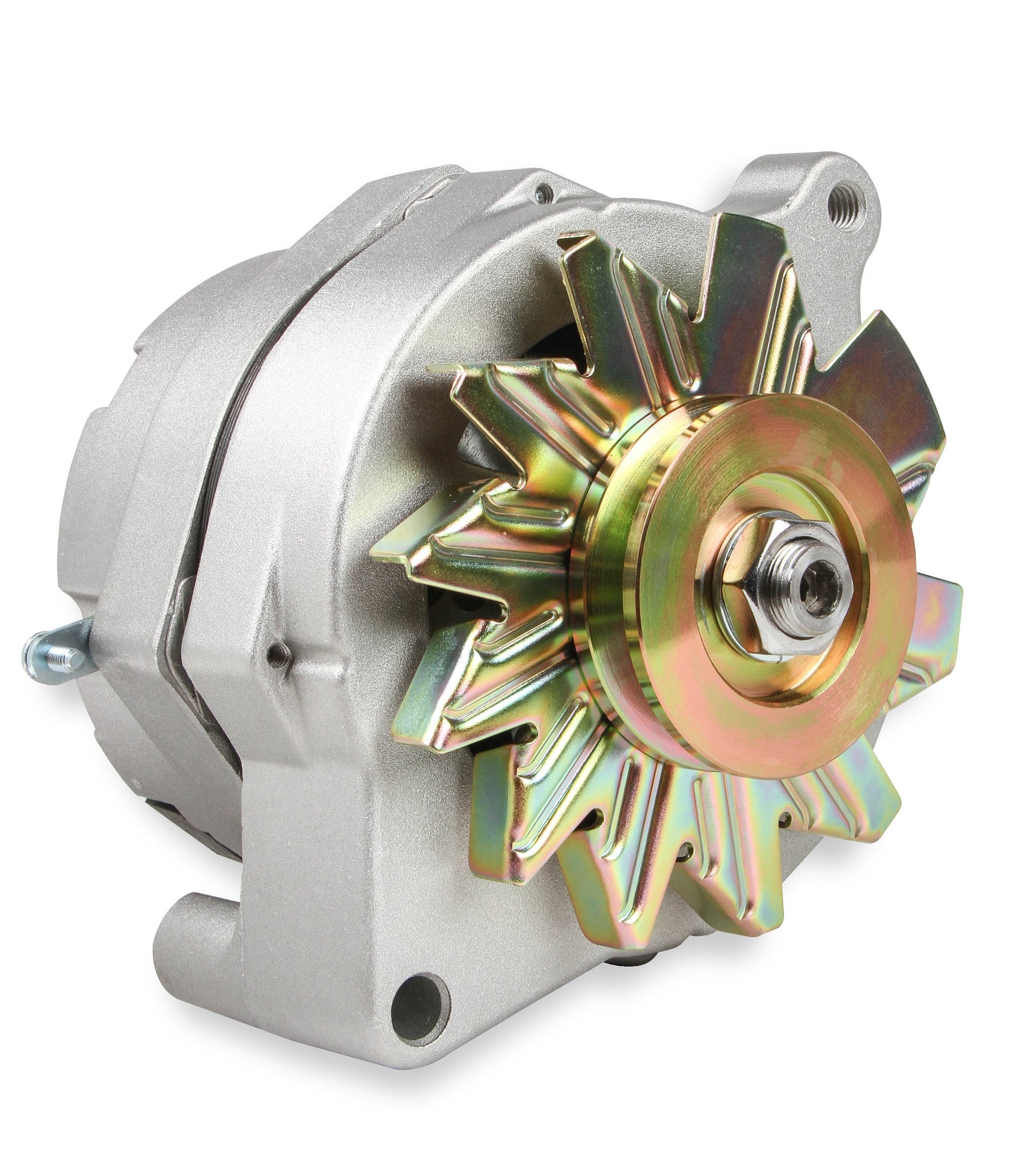 MR. GASKET 1-WIRE ALTERNATOR - 100 AMP - NATURAL FINISH