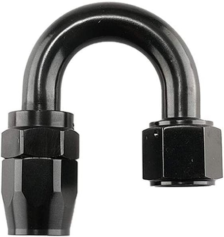 Top10 Racing 20Ft 8AN 1/2" Fuel Line Swivel Fitting Kit 10PC and Nylon Braided CPE Oil Hose Universal Black