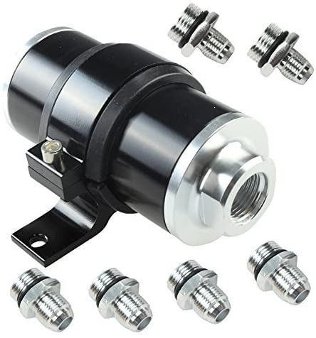 Billet aluminum in-line fuel Filter   gas/gasoline