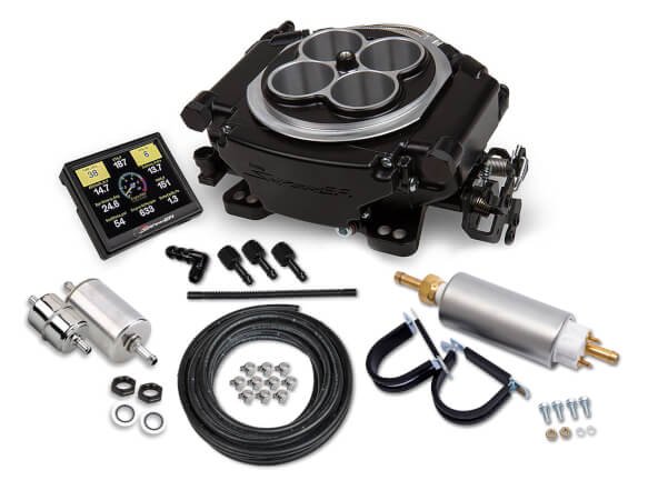 HOLLEY 550-551K SNIPER EFI SELF-TUNING MASTER KIT - BLACK CERAMIC FINISH