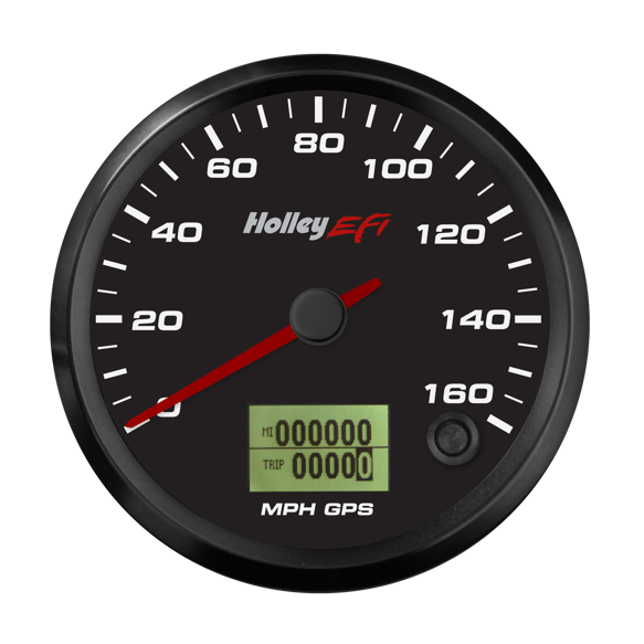 Holley 553-123 EFI GPS Speedometer 0-160 mph 3-3/8" Black Face