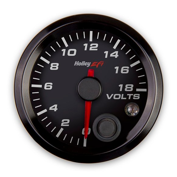 Holley EFI 553-126 Holley EFI Voltage Gauge 2 1/16" 0-18V CAN B/B