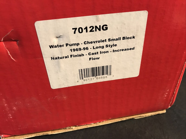 Mr Gasket 7012NG Water Pump 69-1996 Chevrolet 265-350 Gen 1 Small Block Long