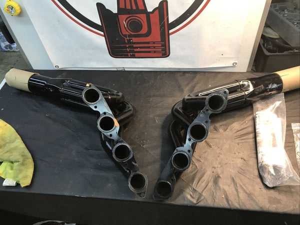 Schoenfeld 2348 Chevy Truck Pulling Fender Well Exit Headers Big Block Chevy 2-1.