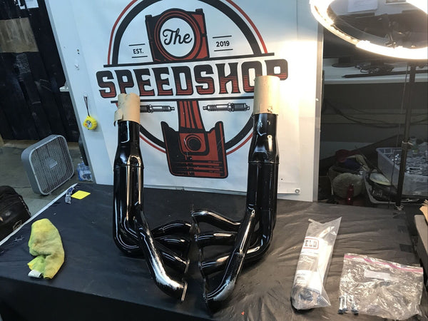 Schoenfeld 2348 Chevy Truck Pulling Fender Well Exit Headers Big Block Chevy 2-1.