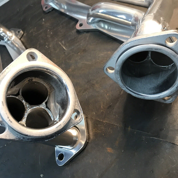 Ford Flathead V8 1932-34 & 1949-54 Mercury Cars Silver Coated Headers Sanderson FH1-SEC