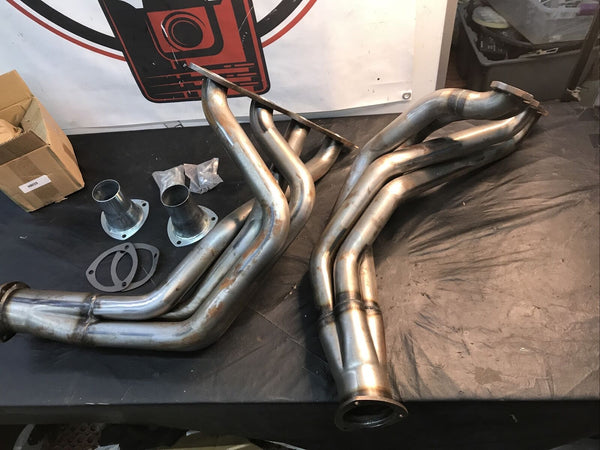 Patriot Exhaust H8035 2" Tri-5 Header for 1955-1957 Big Block Chevrolet Raw Steel