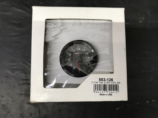 Holley EFI 553-126 Holley EFI Voltage Gauge 2 1/16" 0-18V CAN B/B