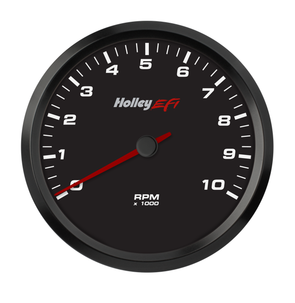 Holley EFI 553-125 - 4-1/2" CAN Tachometer 0-10K RPM Black Face