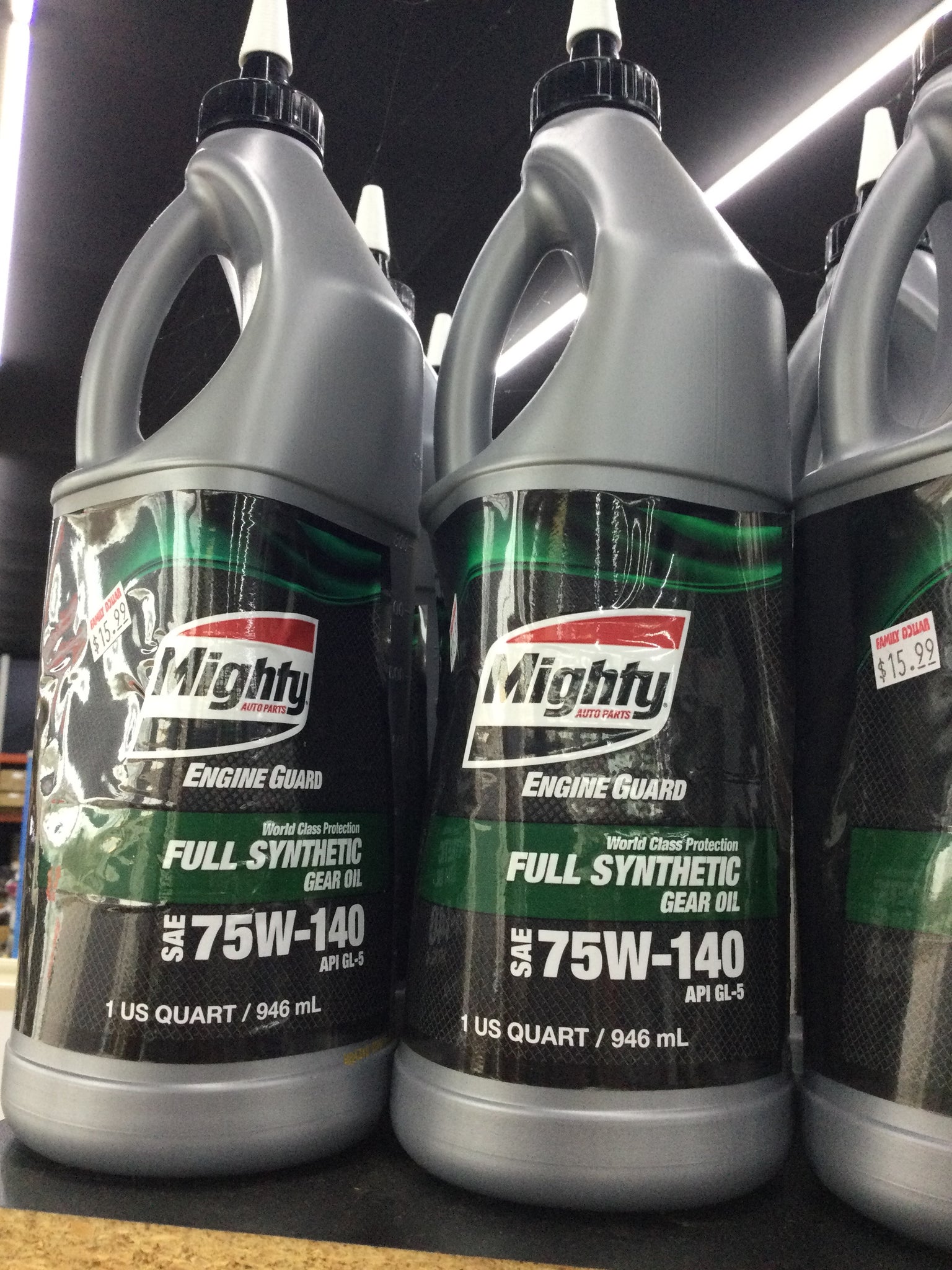 Mighty Fuel Synthetic Gear Oil SAE 75W140 (1 QT)