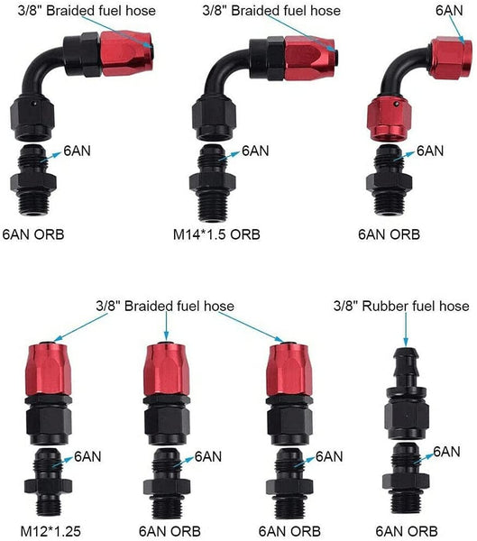 Aluminium Adjustable EFI Fuel Pressure Regulator Bypass Return Kit