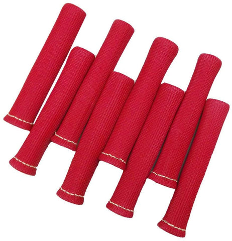 Spark Plug Wires Boots Heat Shields Protector Covers Sleeves 8 Pack (Red)