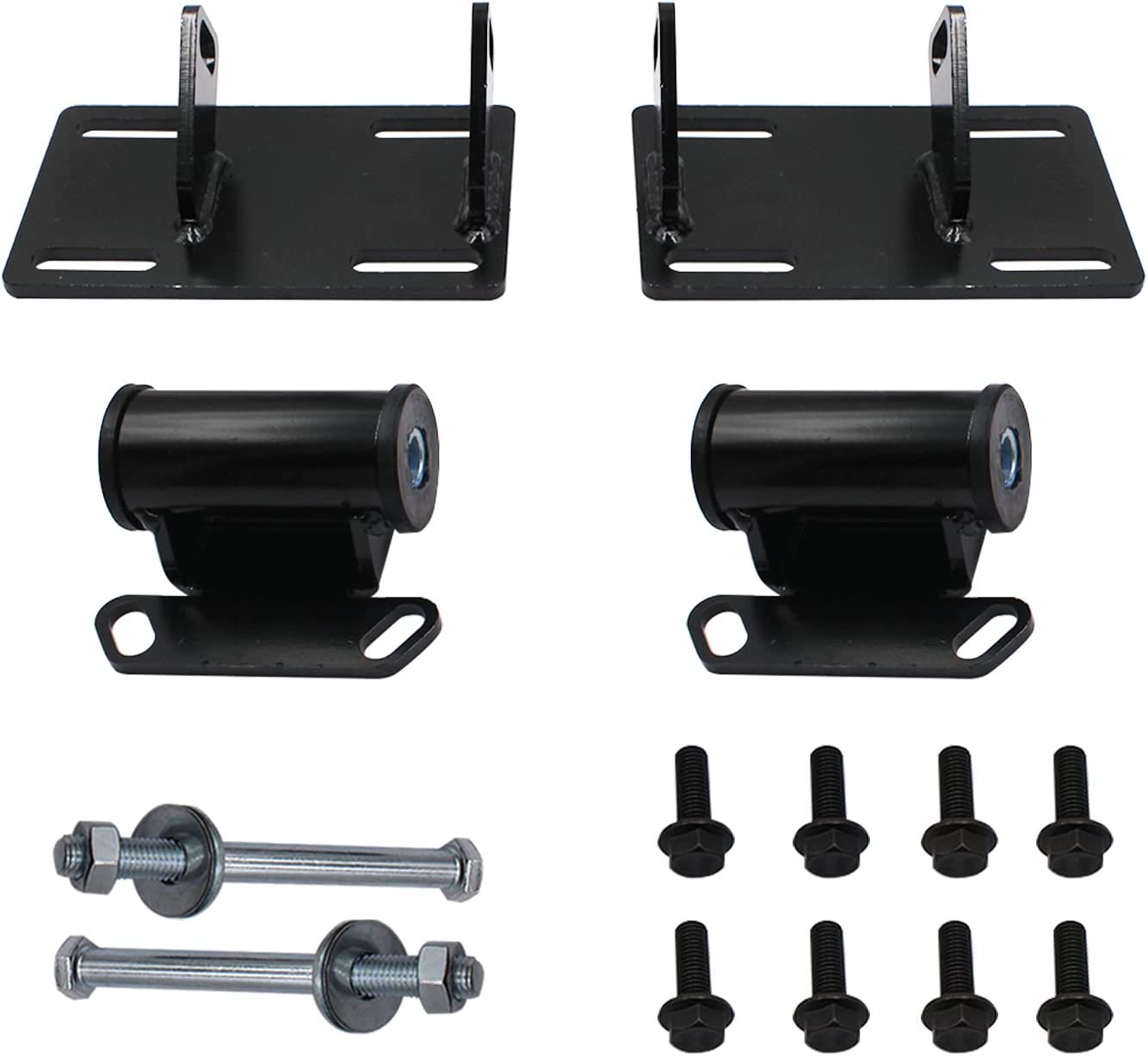 LOSTAR Engine Mount Adapter Plates Urethane Swap Kit for 1982-2005 Sonoma S10 LSx LS1 LS2 LS 4.3L 14005KU