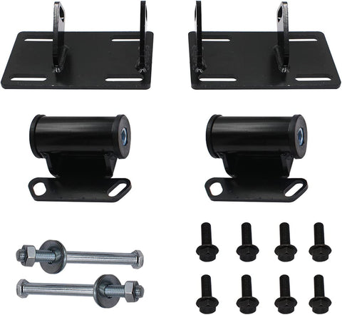 LOSTAR Engine Mount Adapter Plates Urethane Swap Kit for 1982-2005 Sonoma S10 LSx LS1 LS2 LS 4.3L 14005KU