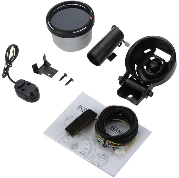 Shkalacar 3.5 Inch 12V Car Tachometer Gauge Kit K1434