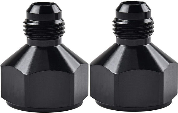 EVIL ENERGY Female AN10 to Male AN6 Flare Reducer Hose Fitting Adapter Black 2 Pcs