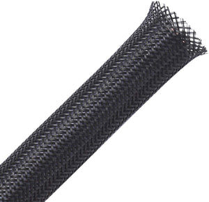 Alex Tech Flexible PET expandable braided sleeve, braided cable 3/4" X 100 Ft