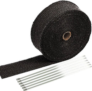 Ucreative - Roll of black fiberglass Exhaust Wrap (2 x 50 ft)