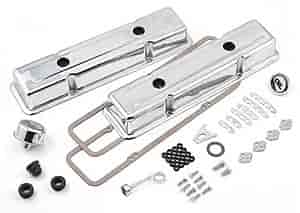 Mr Gasket 9834 Dress Up Kit, 1958-1985 Small Block Chevy, Chrome