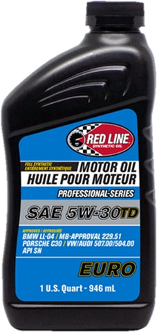Red Line Oil Professional Series Full Synthetic EURO Motor Oil 5W-30