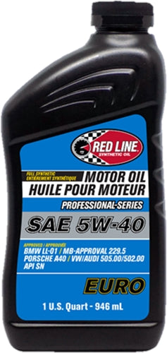 Red Line Oil Professional Series Full Synthetic EURO Motor Oil 5W-40