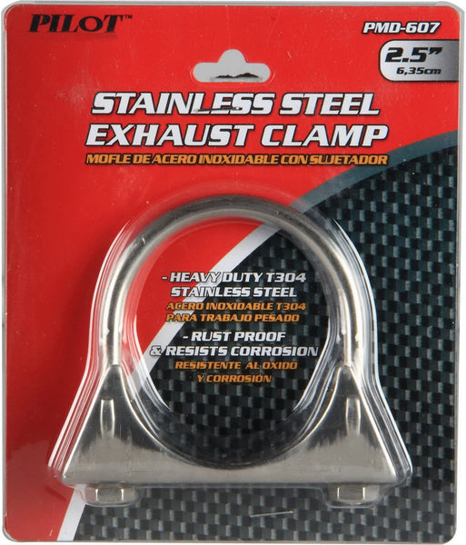 Pilot Automotive Pilot PMD-607 Stainless Steel 2 1/2" " Exhaust Clamp, 1 Pack