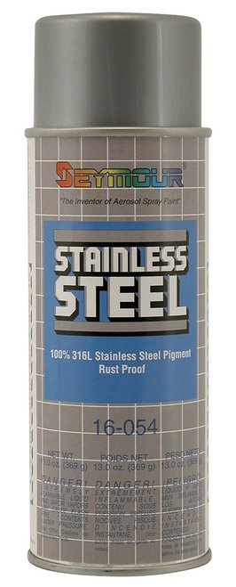 SEYMOUR PAINT 16-054 STAINLESS STEEL RUST PROTECTIVE SPRAY PAINT - 13 OZ. CAN