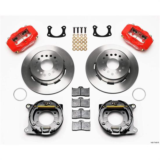 Wilwood 140-7140-R Forged Dynalite Rear Parking Brake Kit Big Ford New Style