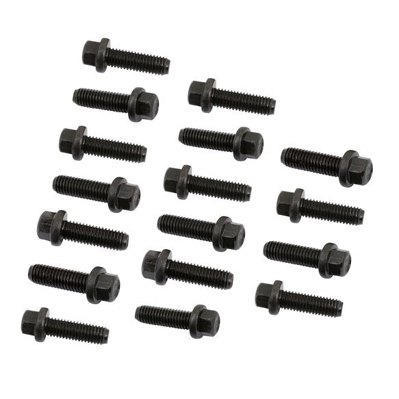 MR. GASKET HEADER BOLTS - M8-1.25 X 25MM HEX HEAD - BLACK OXIDE
