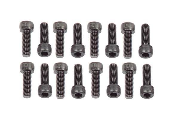 MR. GASKET HEADER BOLTS - M8-1.25 X 25MM SOCKET HEAD - BLACK OXIDE