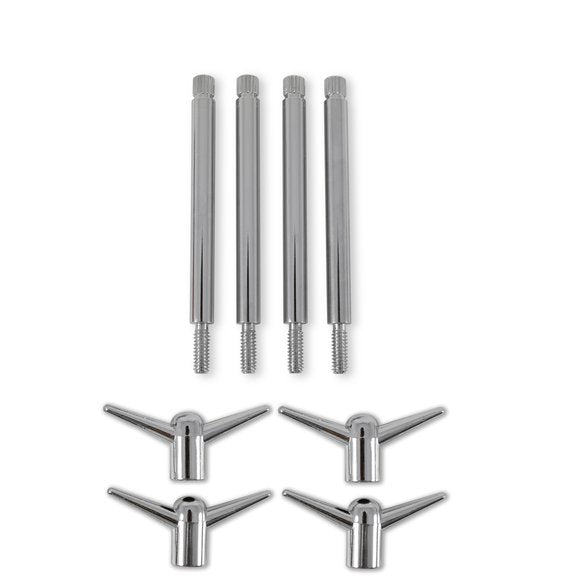 MR. GASKET VALVE COVER Y WING BOLTS - CHROME PLATED - 4 PACK