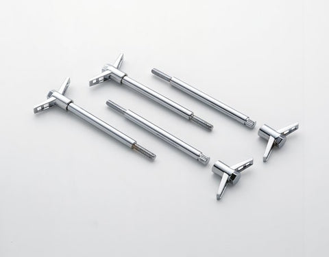 MR. GASKET VALVE COVER DELUXE WING BOLTS - 1/4-20 X 1 INCH - CHROME